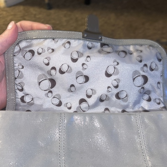 Silver Coach Layla Leather Handbag - Picture 4 of 8